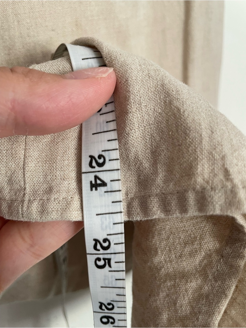 Vintage Caslon Women's size 6 Relaxed Linen Blend Pants - Beige - Picture 6 of 9